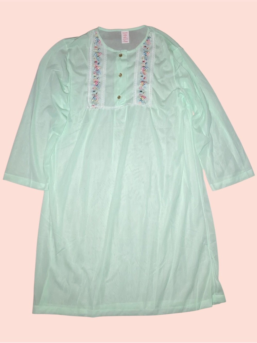 Vintage Light Green Nightgown
